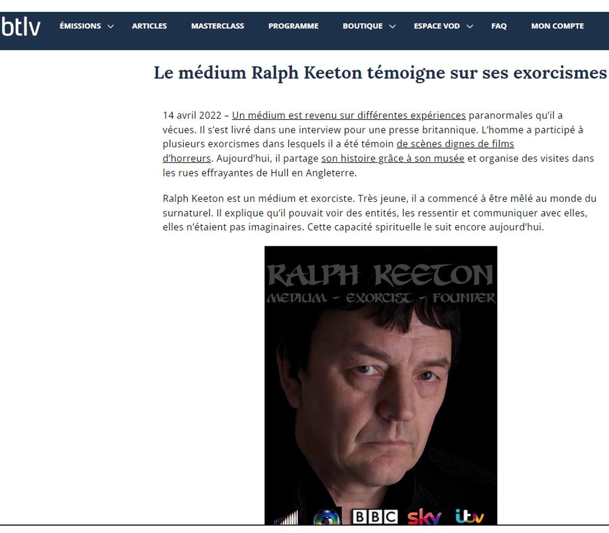 ralph keeton exorcist and medium